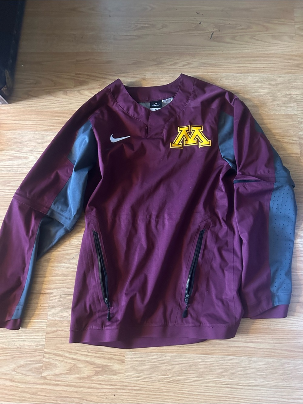 Nike Pullover, Storm-Fit Windbreaker, Minnesota Golden Gophers, Swoosh Jacket Xs